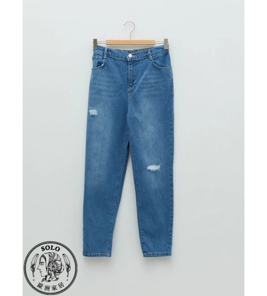 COTTON WOVEN TROUSERS  - MEDIUM RODEO