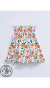 COTTON WOVEN BLOUSE+SKIRT - LILAC