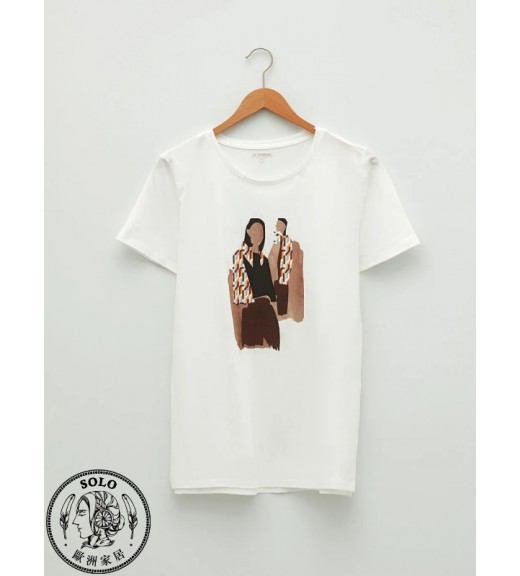 COTTON KNIT TSHIRT - ECRU