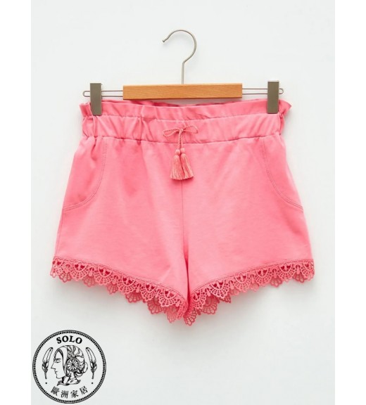 COTTON KNIT SHORTS - PINK