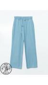 COTTON WOVEN TROUSERS - L STONE WASH