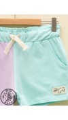COTTON KNIT SHORTS - LIGHT AQUA GREEN