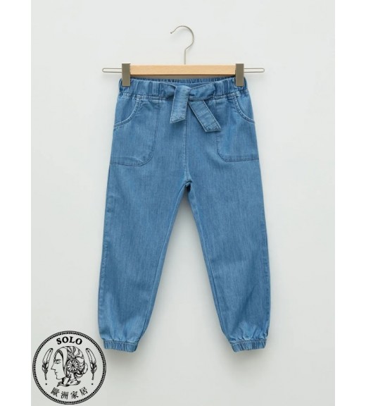 COTTON WOVEN TROUSERS  - MID RODEO