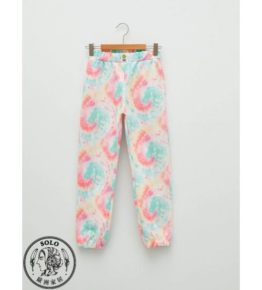 POLYESTER WOVEN TROUSERS - MIX PRINTED