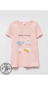 COTTON KNIT TSHIRT+SHORTS - PINK