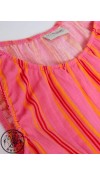 COTTON WOVEN BLOUSE - PINK STRIPED
