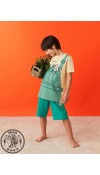 COTTON KNIT TSHIRT+SHORTS - BEIGE