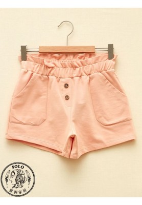 COTTON KNIT SHORTS - LIGHT PINK