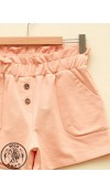 COTTON KNIT SHORTS - LIGHT PINK