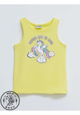 COTTON KNIT TANKTOP - YELLOW