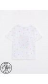 COTTON KNIT BLOUSE - OPTIC WHITE PRIN