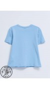 COTTON KNIT TSHIRT - LIGHT BLUE