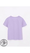 COTTON KNIT TSHIRT - DULL LILAC