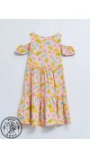 COTTON KNIT DRESS - PINK PRINTED
