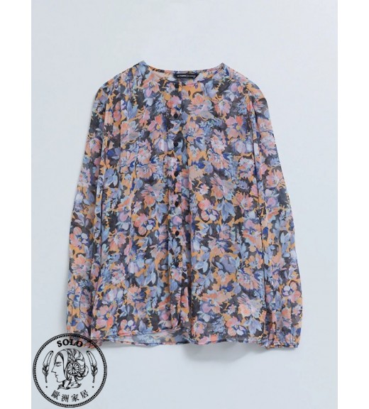 POLYESTER WOVEN BLOUSE - MIX PRINTED