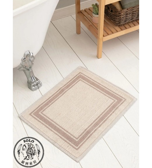 COTTON WOVEN BATHMAT - ECRU PRINTED /50K
