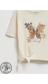 COTTON KNIT BLOUSE - CREAM