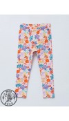 COTTON KNIT LEGGINGS - LIGHT PINK PRINT