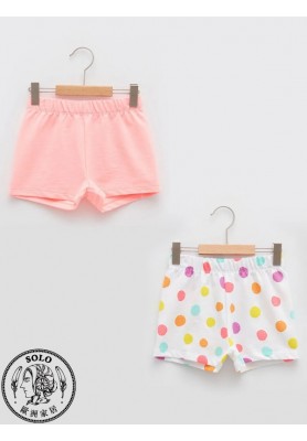 COTTON KNIT SHORTS - OPTIC WHITE PRIN