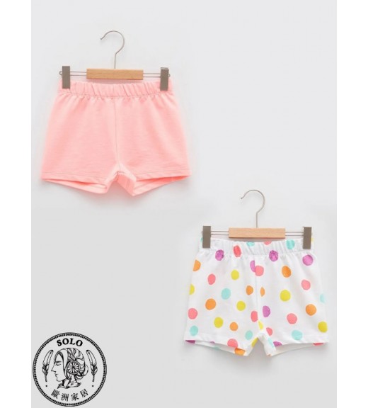 COTTON KNIT SHORTS - OPTIC WHITE PRIN