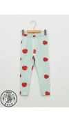 COTTON KNIT LEGGINGS - GRENADINE