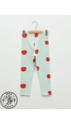 COTTON KNIT LEGGINGS - GRENADINE