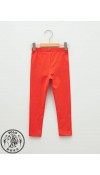 COTTON KNIT LEGGINGS - GRENADINE