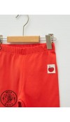 COTTON KNIT LEGGINGS - GRENADINE