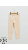 COTTON KNIT LEGGINGS - LIGHT CORAL PRIN