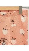 COTTON KNIT LEGGINGS - LIGHT CORAL PRIN