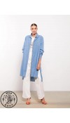 COTTON WOVEN TUNIC - L STONE WASH