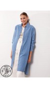 COTTON WOVEN TUNIC - L STONE WASH