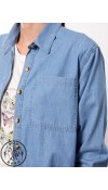 COTTON WOVEN TUNIC - L STONE WASH
