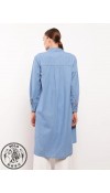 COTTON WOVEN TUNIC - L STONE WASH