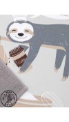 可愛樹懶100%純棉食器擦拭布/家事萬用布 40x60cm