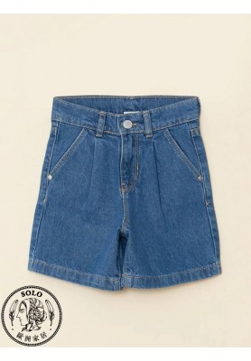 COTTON WOVEN SHORTS - MEDIUM RODEO