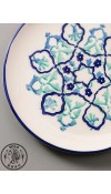 土耳其藍花磚陶圓盤 20CM直徑