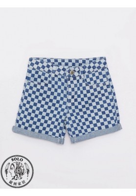 COTTON WOVEN SHORTS - MEDIUM RODEO
