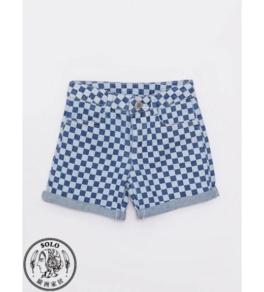 COTTON WOVEN SHORTS - MEDIUM RODEO