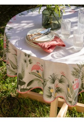 COTTON WOVEN TABLE CLOTH - MIX PRINTED/15.
