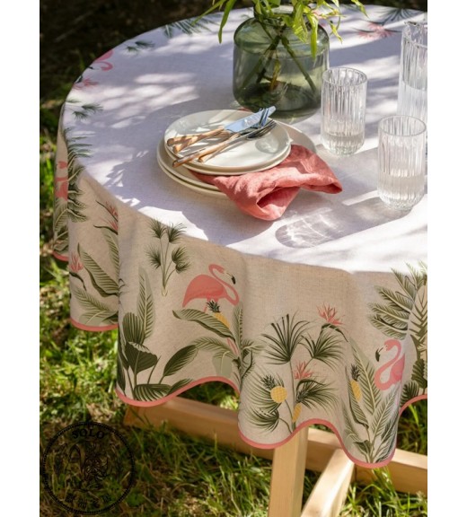 COTTON WOVEN TABLE CLOTH - MIX PRINTED/15.