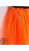 POLYESTER KNIT SKIRT - NEON ORANGE