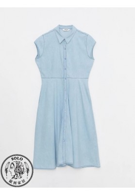 COTTON WOVEN DRESS - LIGHT RODEO