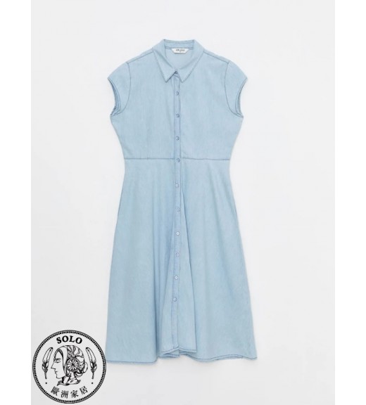 COTTON WOVEN DRESS - LIGHT RODEO