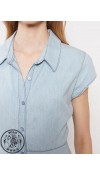 COTTON WOVEN DRESS - LIGHT RODEO