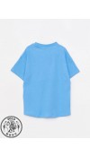 COTTON KNIT TSHIRT - BLUE