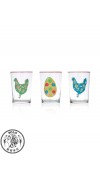 3GLASS CUPS CHICKEN