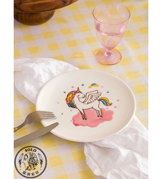 UNICORN PLATE 21CM