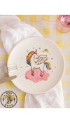 UNICORN PLATE 21CM
