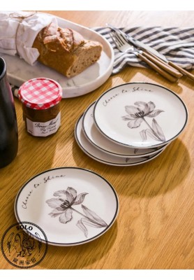 FLOWER PLATE 19CM   